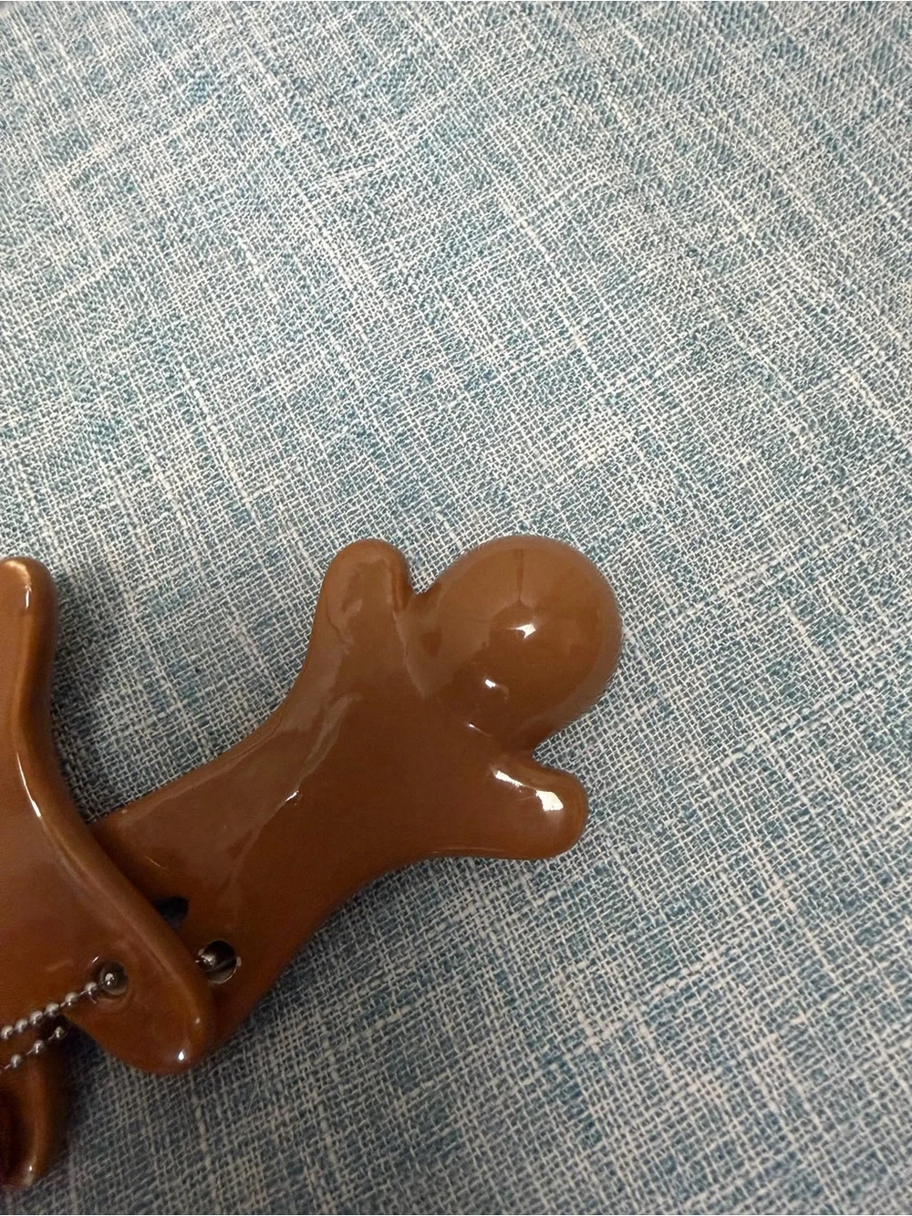 Adorable Gingerbread Man Measuring Spoon Set Ceramic Christmas Kitchen Decor